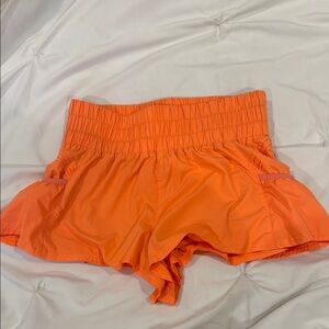 Free People Movement Get Your Flirt On Short in Bright Orange
